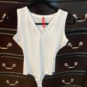 Spanx Sleeveless Top White Bodysuit